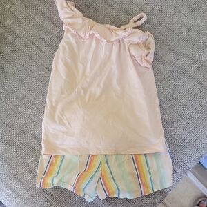 Carter's Peach Camisole with Striped Shorts